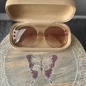 Gold and Pink Sunglasses